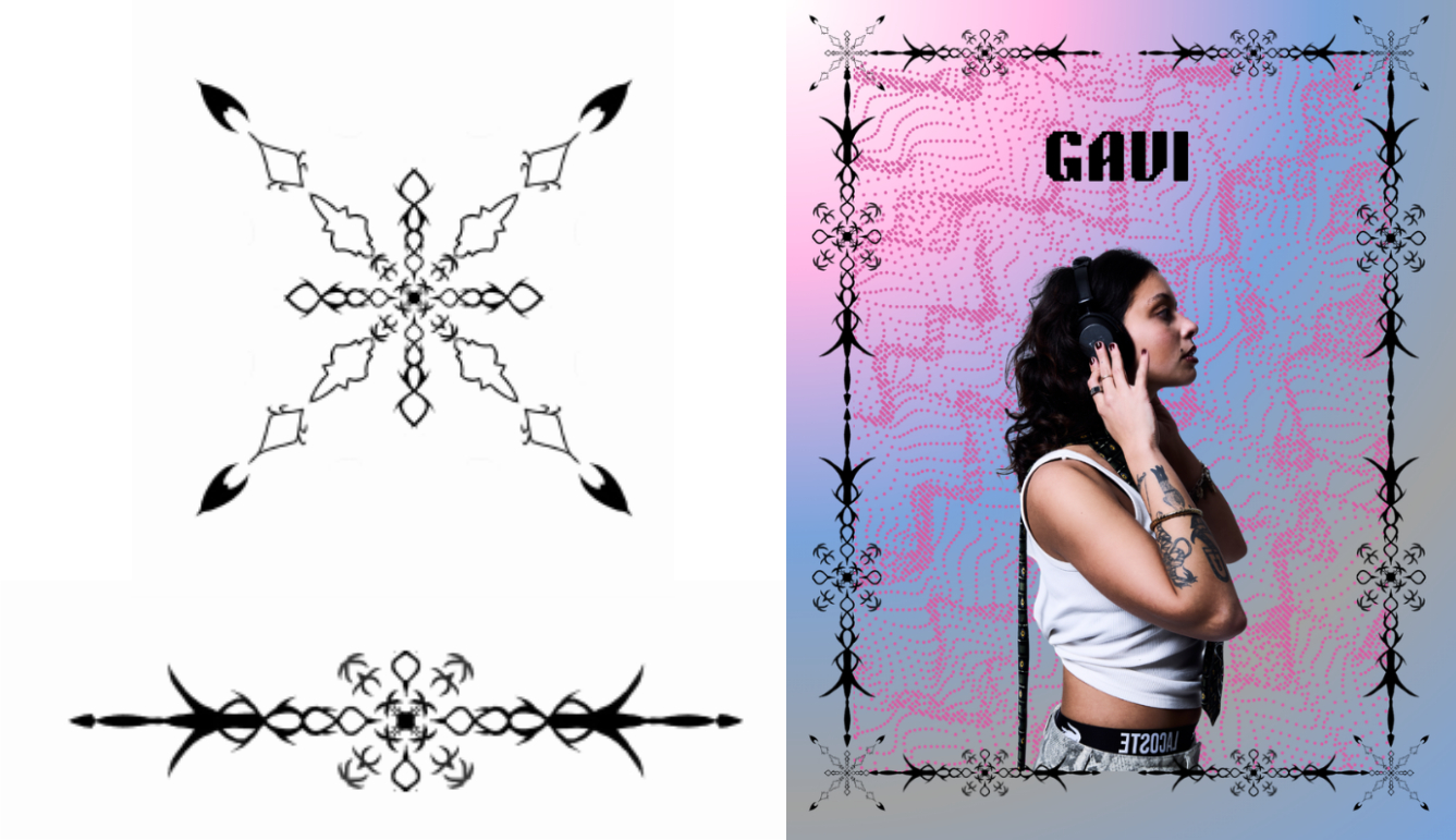 Abstract Tile Frame 2025