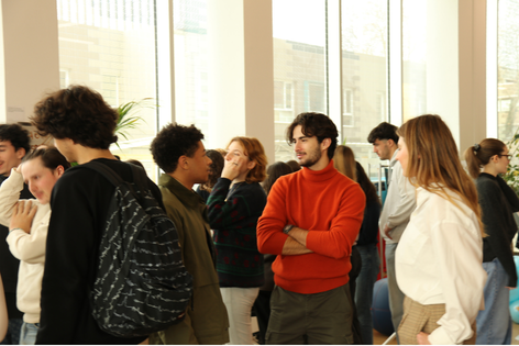 Visitors at the GAIA exhibition